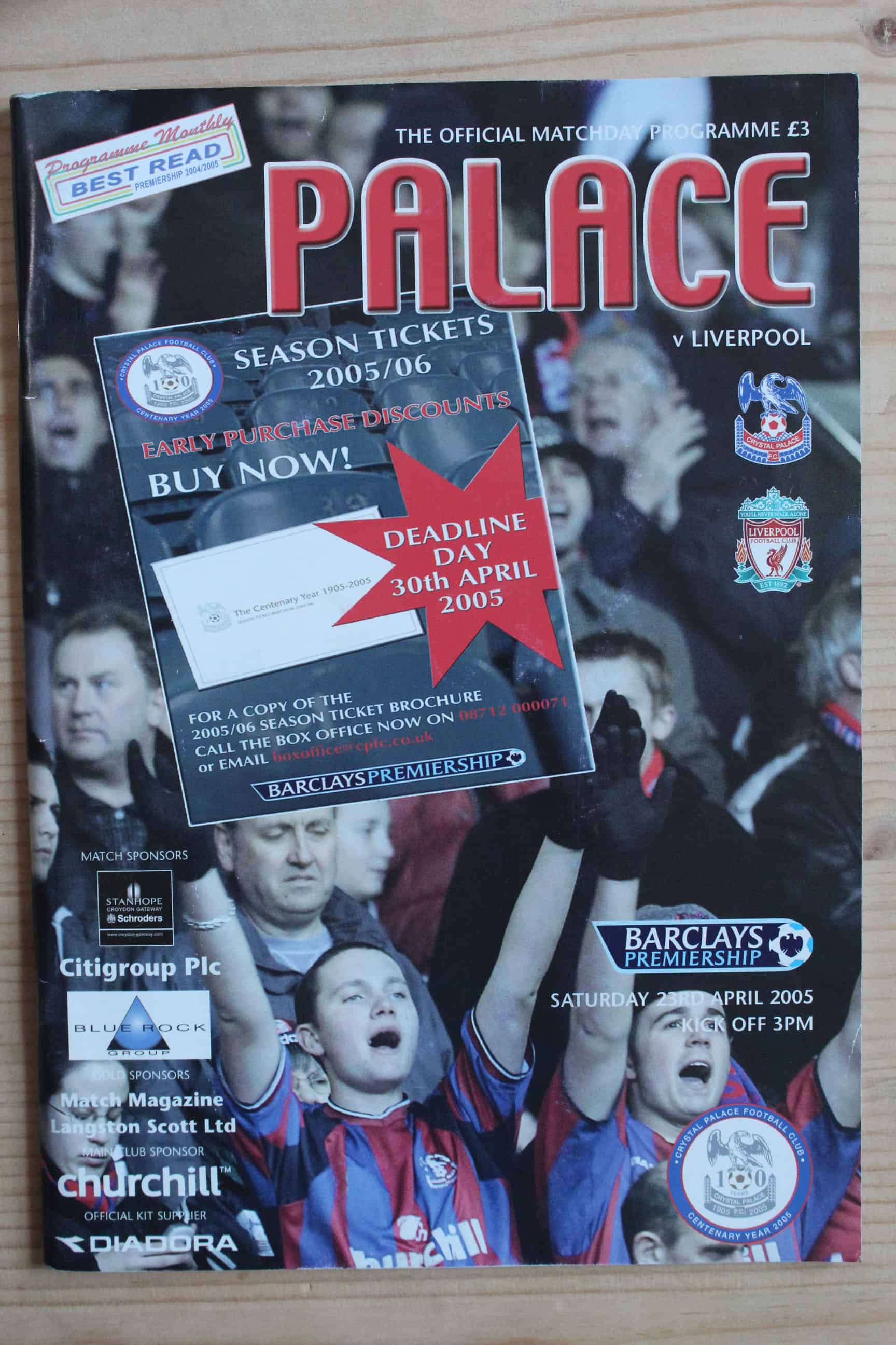 Crystal Palace FC v Liverpool FC